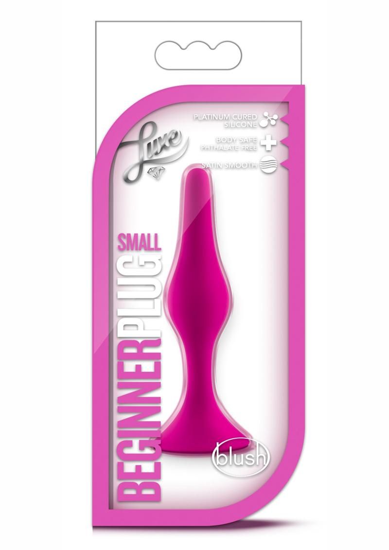 Luxe Beginner Plug Silicone Butt Plug Small, Colour: PINK