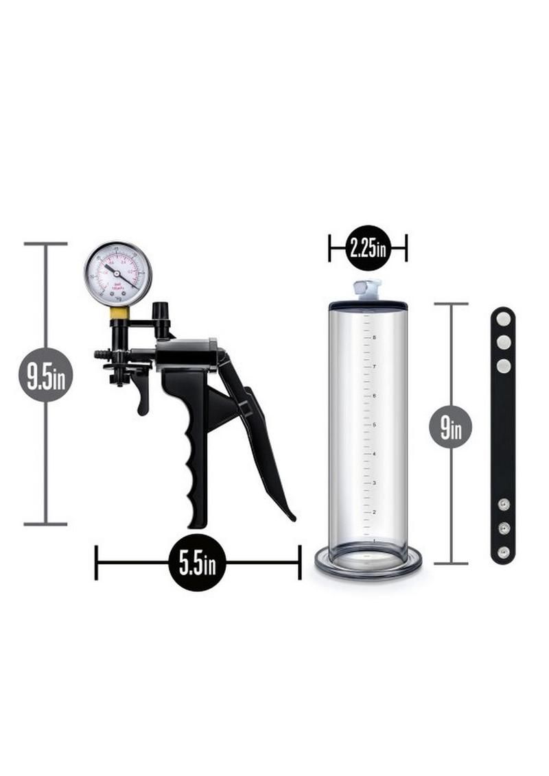 Performance VX8 Premium Penis Pump System with Silicone Cock Strap 9in