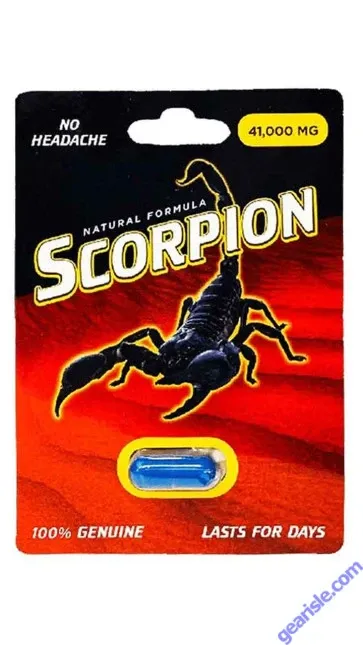Scorpion 41000mg Natural Formula Male Enhancement Blue Pill