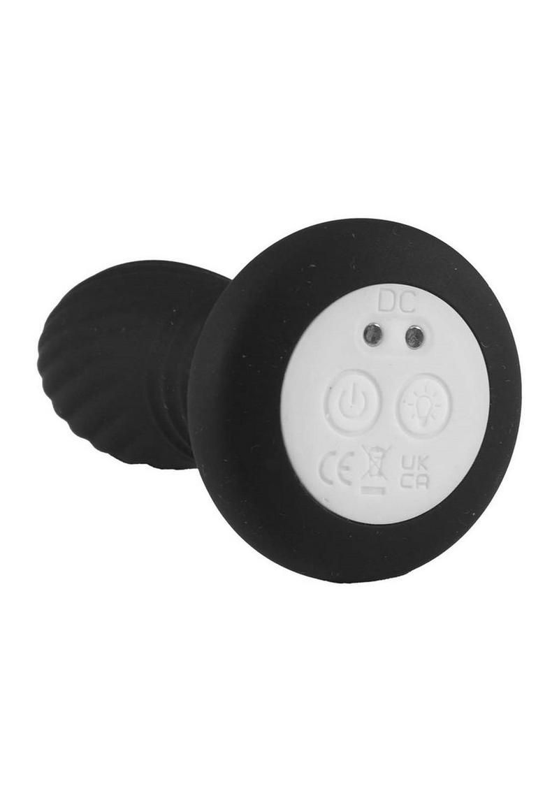 Atomic Thrusting Light-Up Twister Rechargeable Silicone Plug with Remote Control