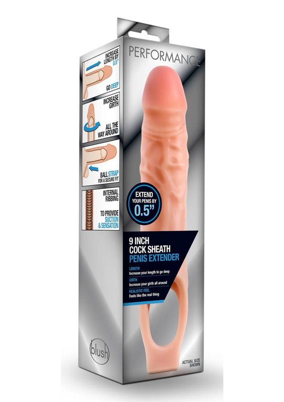 Performance Cock Sheath Penis Extender 9in
