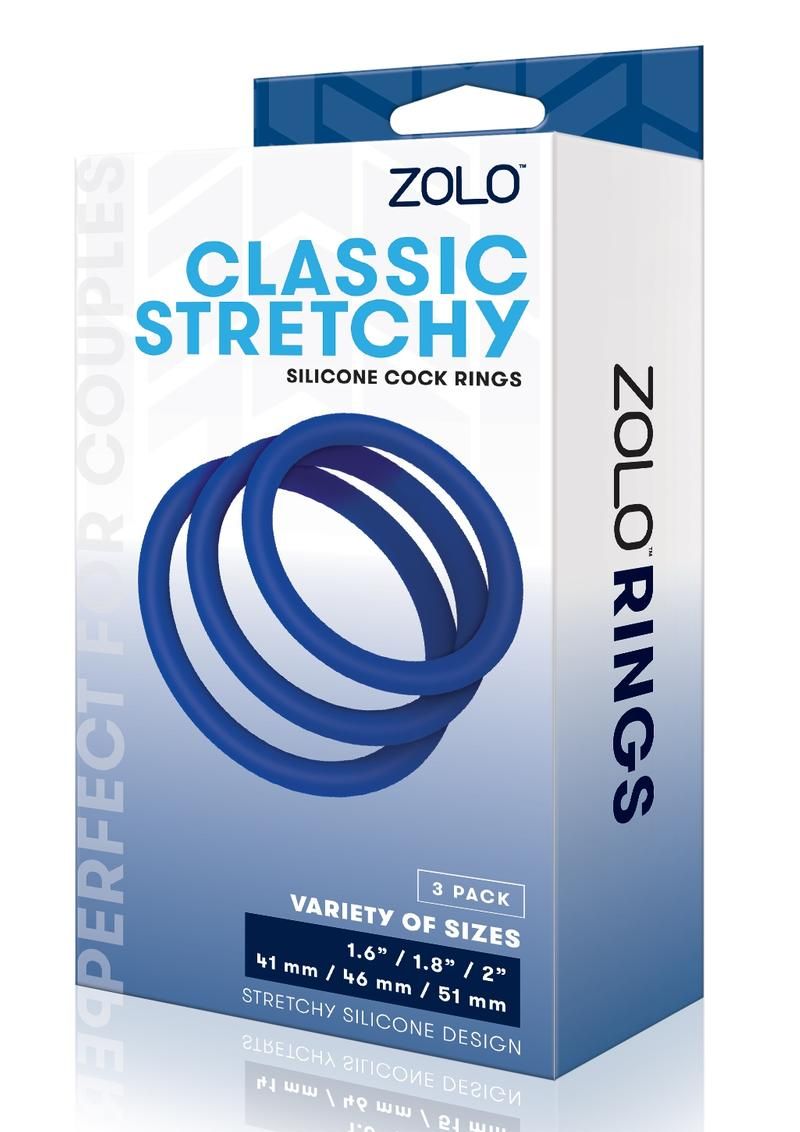 ZOLO Stretchy Silicone Cock Ring (3 pack)