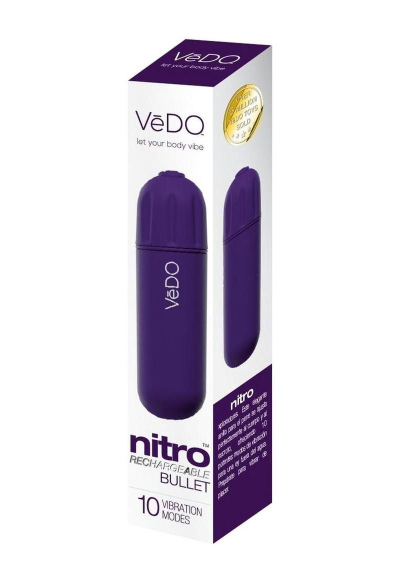 VeDo Nitro Rechargeable Silicone Bullet Vibrator 3.25in