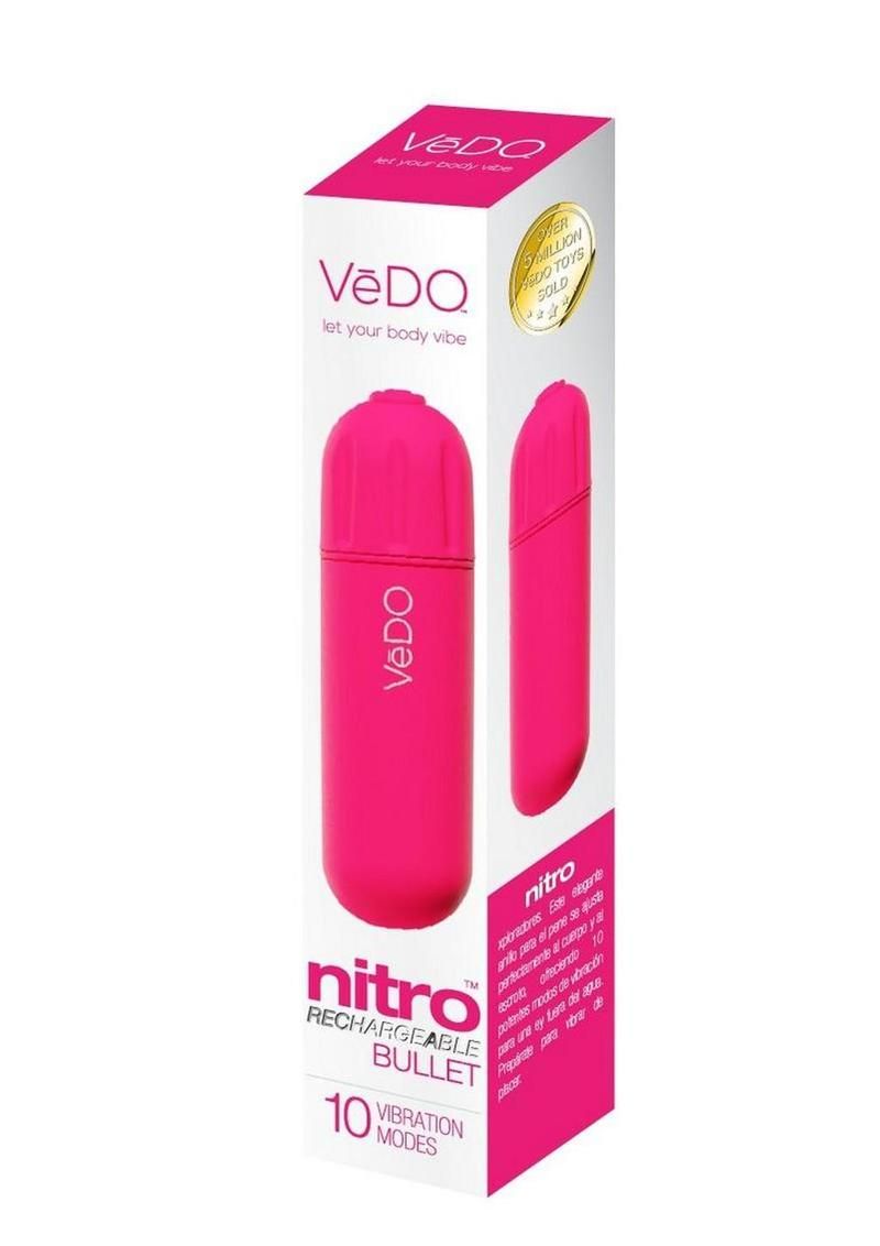 VeDo Nitro Rechargeable Silicone Bullet Vibrator 3.25in
