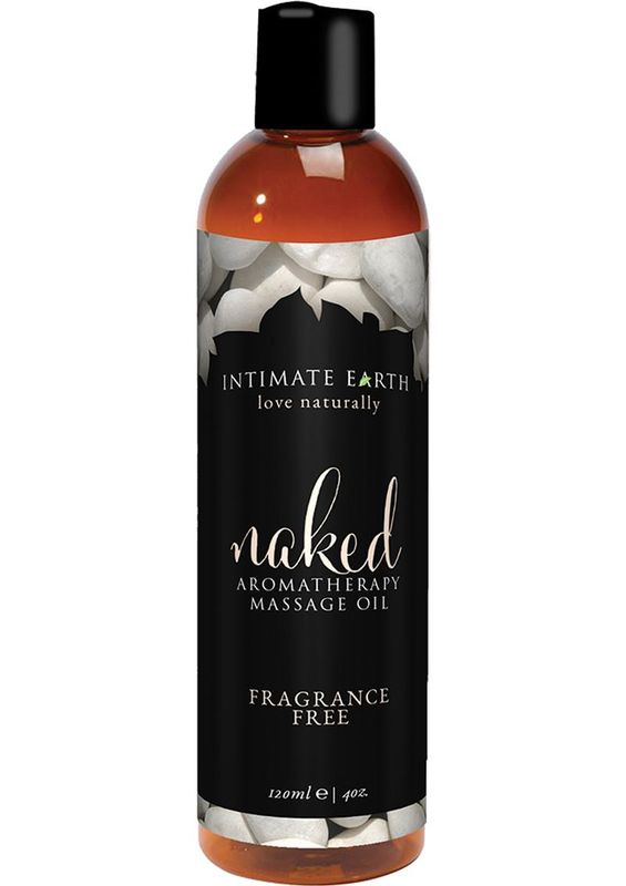 Intimate Earth Naked Aromatherapy Massage Oil Fragrance Free 4oz