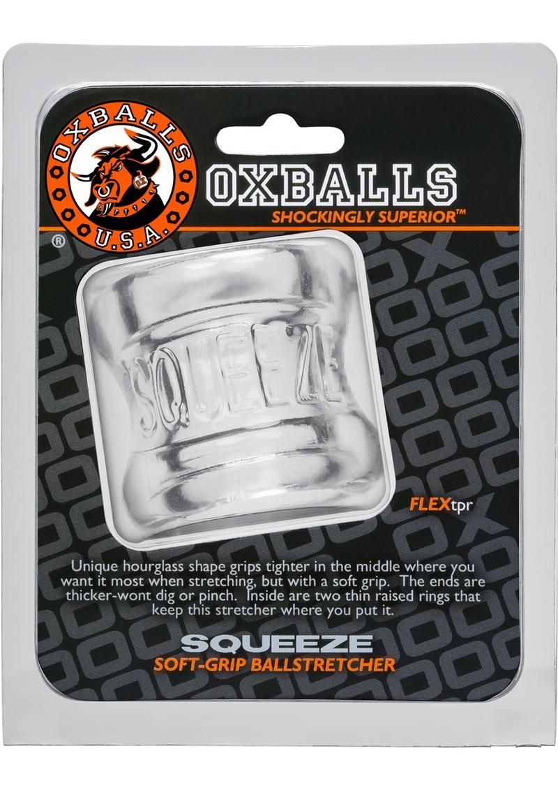 Oxballs Squeeze Soft Grip Ball Stretcher, Colour: Clear