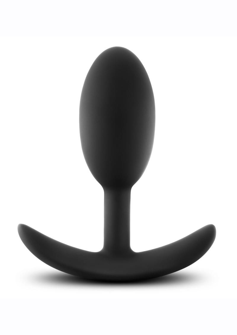 Anal Adventures Platinum Silicone Vibra Slim Butt Plug - Medium