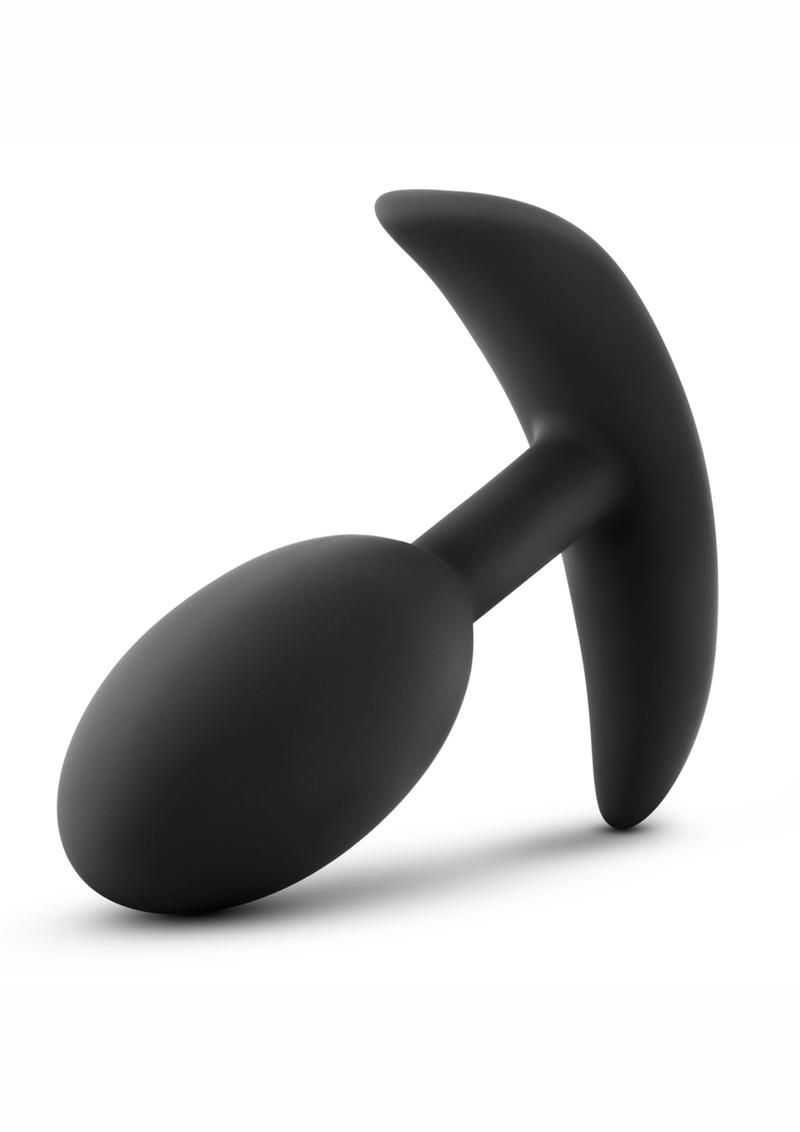 Anal Adventures Platinum Silicone Vibra Slim Butt Plug - Medium