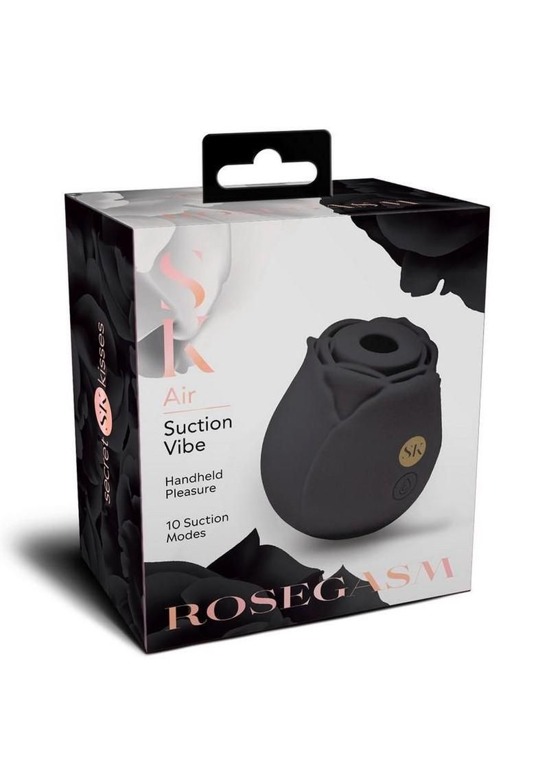 Secret Kisses Rosegasm Air Rechargeable Silicone Clit Stimulator