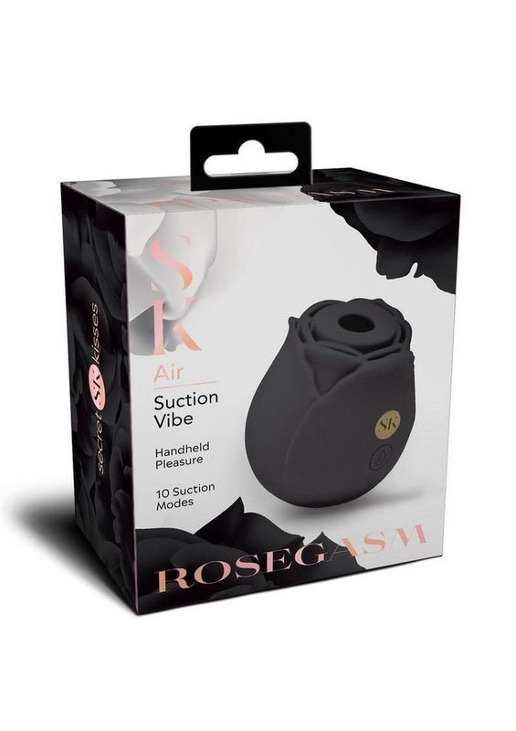 Secret Kisses Rosegasm Air Rechargeable Silicone Clit Stimulator