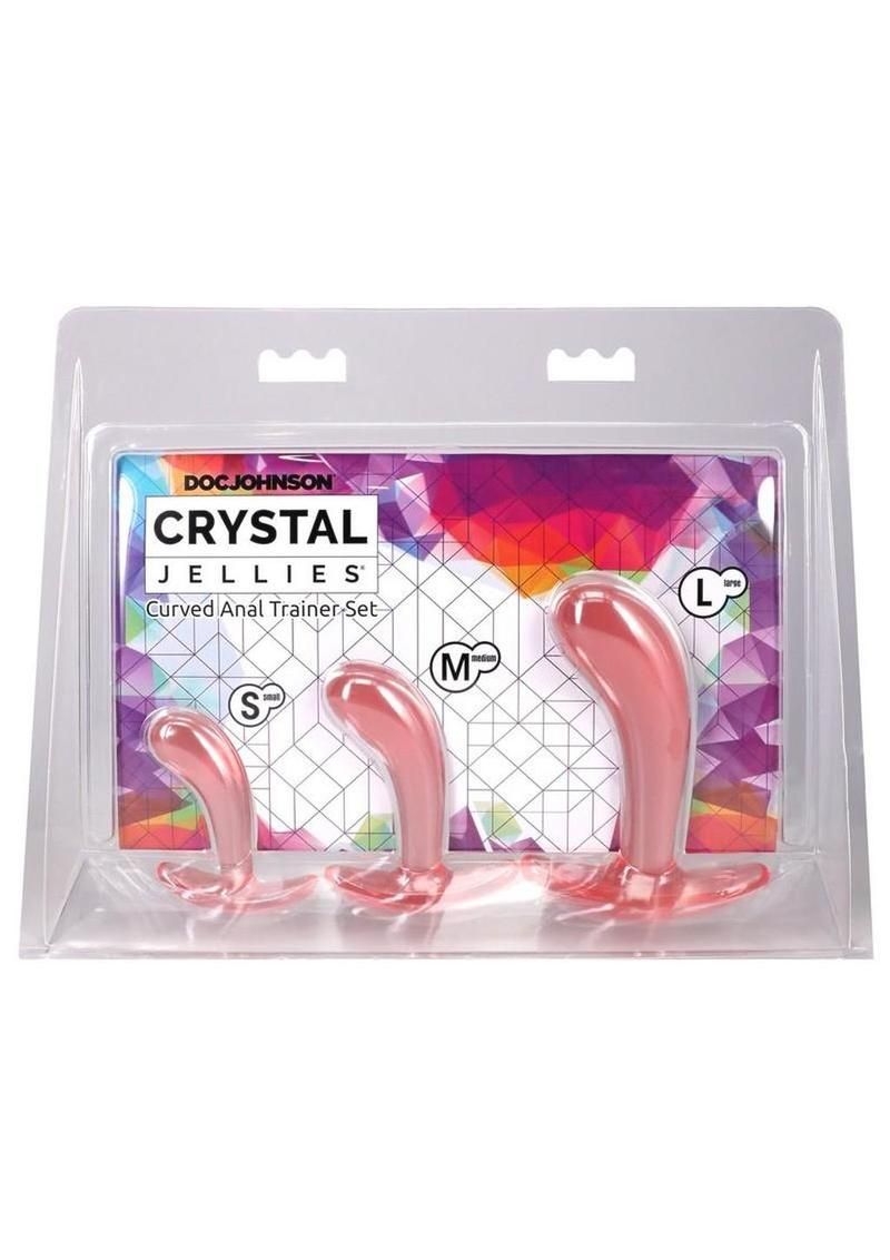 Crystal Jellies Curved Anal Trainer Set (3 Piece)