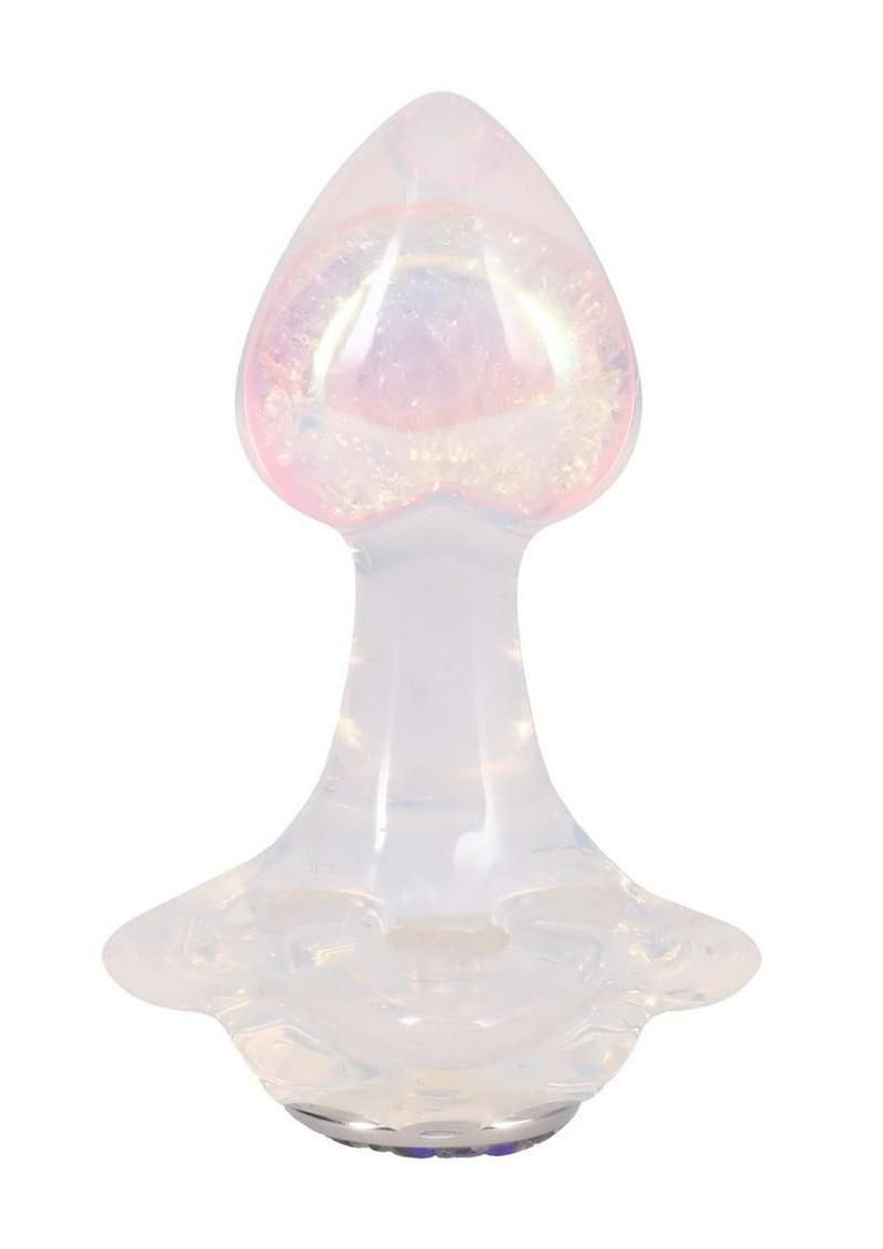 Booty Bling Jeweled Wearable Translucent Silicone Anal Plug - Small