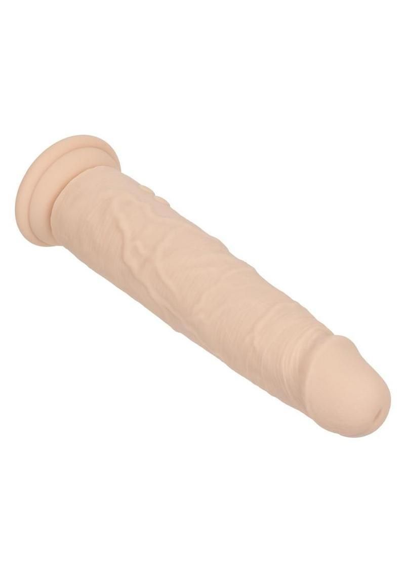 Rechargeable Vibrating &amp; Thrusting Silicone Studs - Vanilla