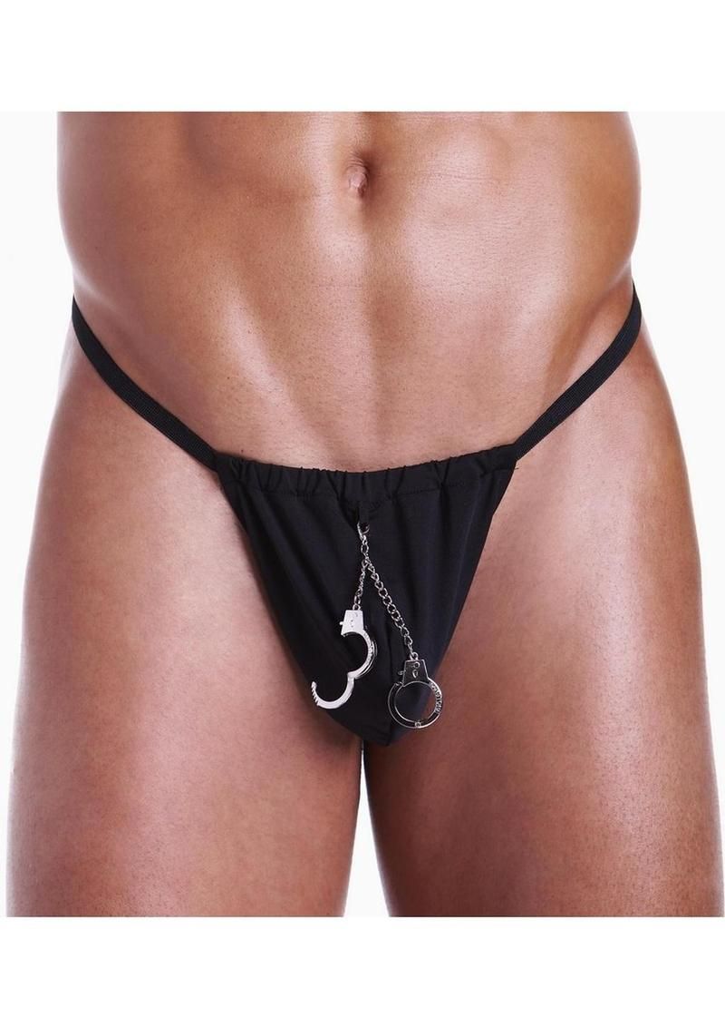 Fundies Hundcuff G-String With Toy Handcuffs - OS