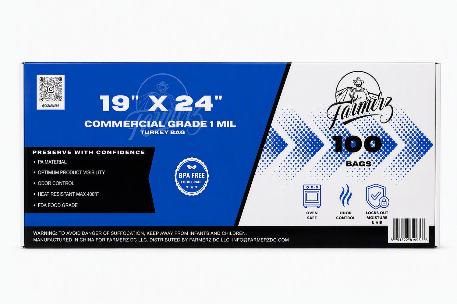 19 x 24 Turkey Bags- 100ct