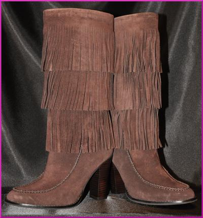 Ralph Lauren Caitleen Fringe Boots