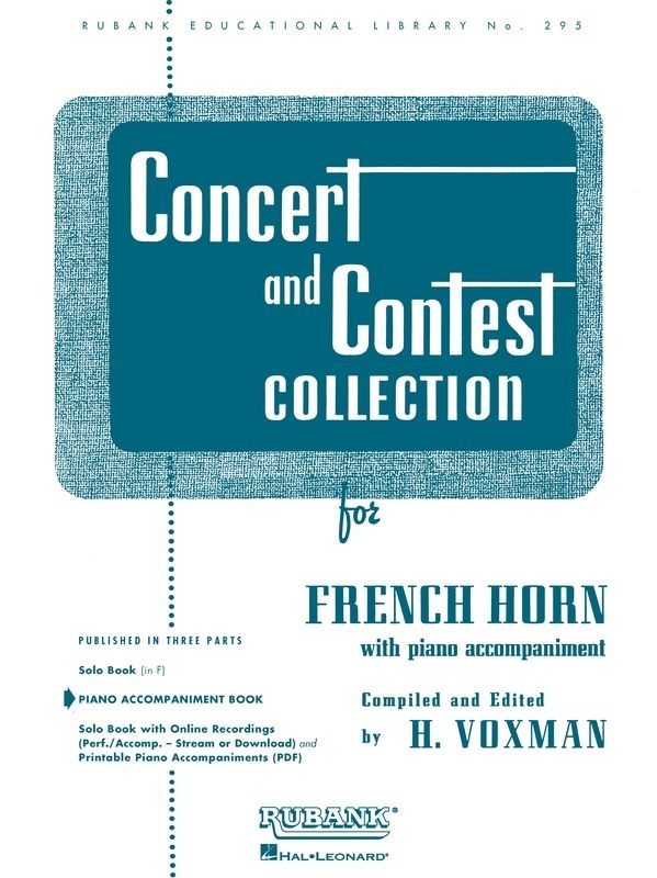 CONCERT AND CONTEST COLLECTION PIANO ACCOMP - VOXMAN