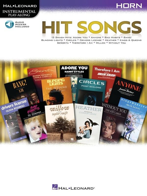 HIT SONGS FOR HORN BK/OLA