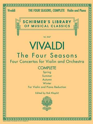 VIVALDI - 4 SEASONS COMPLETE VIOLIN/PIANO - Antonio Vivaldi