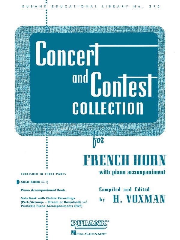 CONCERT AND CONTEST COLLECTION SOLO PART FHN - VOXMAN