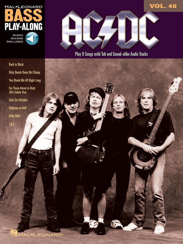 AC/DC BASS PLAY ALONG BK/CD V40 - AC/DC