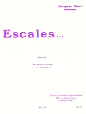 ESCALES OBOE/PIANO - IBERT JACQUES