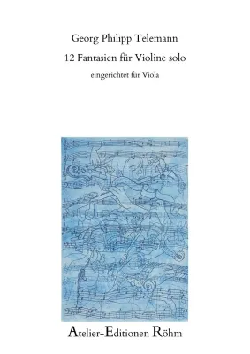 12 FANTASIES ORIG VLN TRANSCR FOR VIOLA - TELEMANN