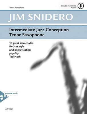INTERMEDIATE JAZZ CONCEPTION TENOR SAX BK/CD - SNIDERO