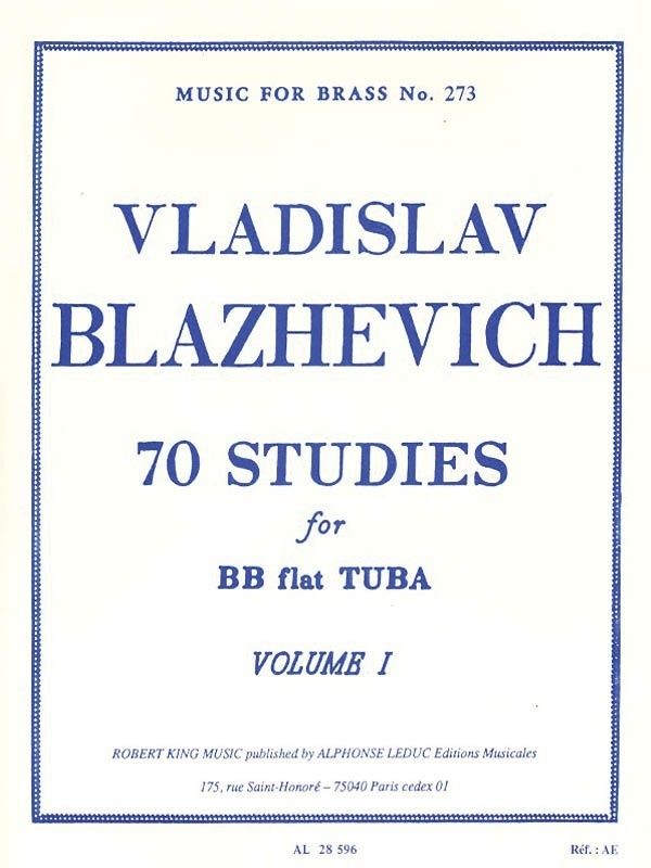 70 Etudes for Tuba - BLAZHEVICH