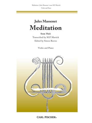 MEDITATION FROM THAIS VLN/PNO - MASSENET MARSICK