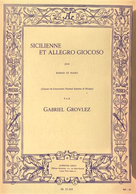 SICILIENNE AND ALLEGRO GIOCOSO - GROVLEZ