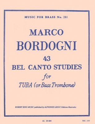 43 BELCANTO STUDIES BASS TOMBONE - BORDOGNI