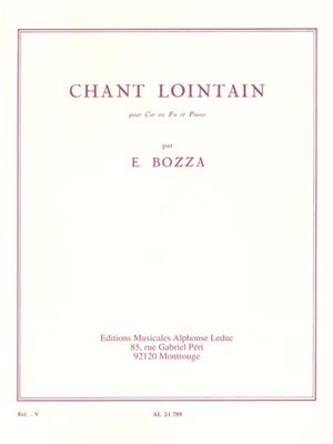 CHANT LOINTAIN HORN BOOK - BOZZA
