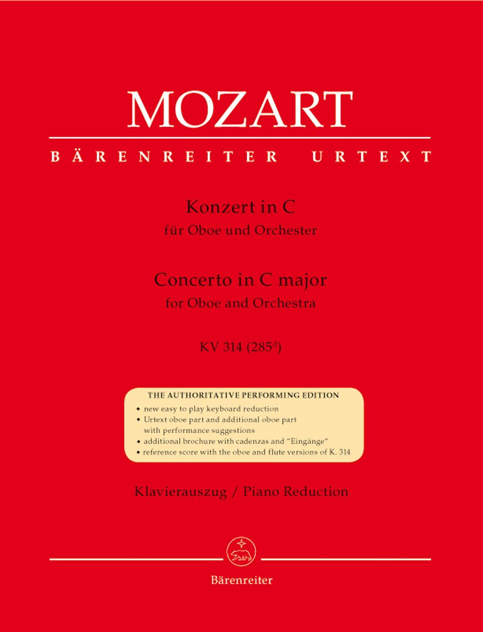 WA Mozart Concerto K 314 C Oboe/Piano - MOZART