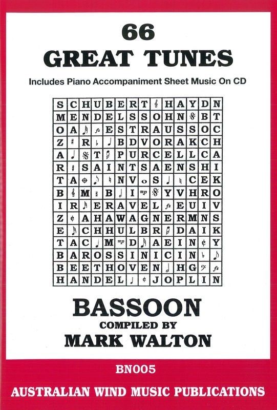 GREAT TUNES 66 BASSOON BK/CD - WALTON