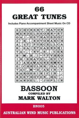 GREAT TUNES 66 BASSOON BK/CD - WALTON