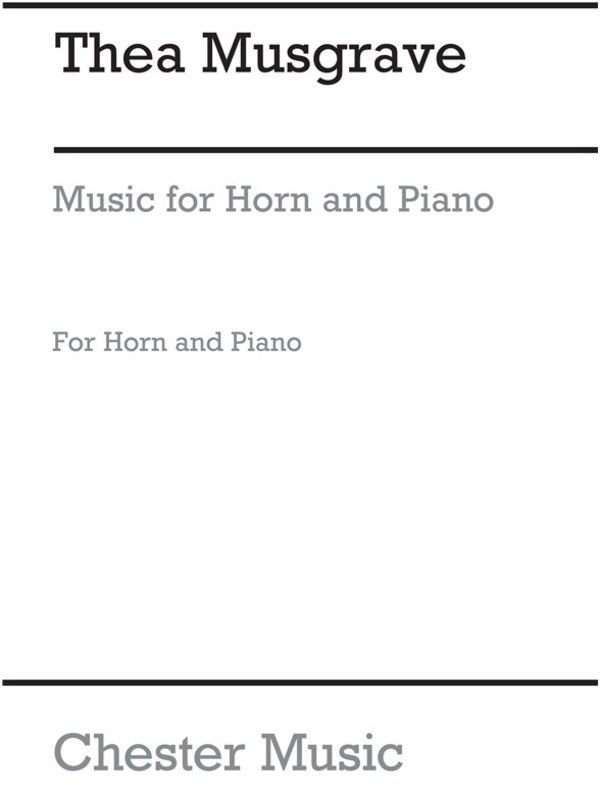 MUSIC HORN/PNO ARCHIVE ED - MUSGRAVE