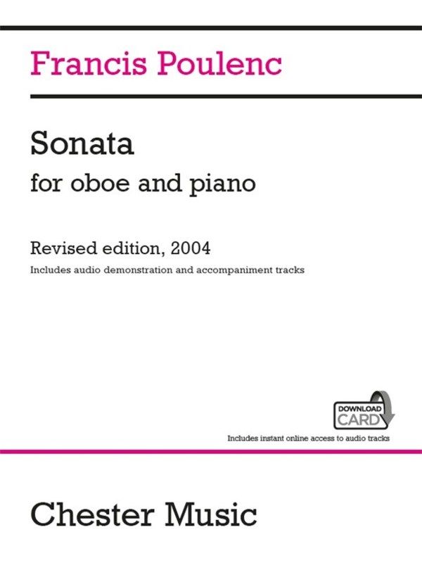 SONATA FOR OBOE AND PIANO AUDIO ED - POULENC SONATA FOR OBOE AND PIANO AUDIO ED - POULENC