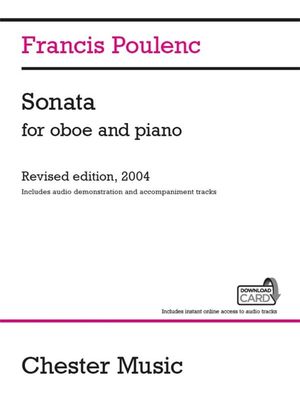 SONATA FOR OBOE AND PIANO AUDIO ED - POULENC