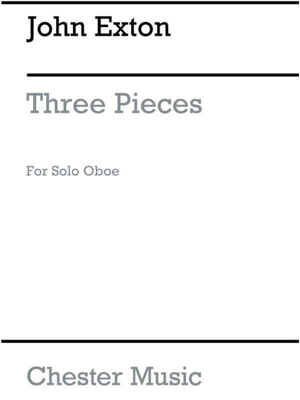 PIECES 3 FOR OBOE SOLO ARCHIVE ED - EXTON