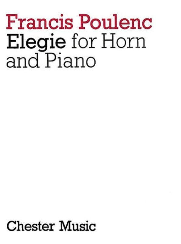 ELEGIE FOR HORN AND PIANO - POULENC
