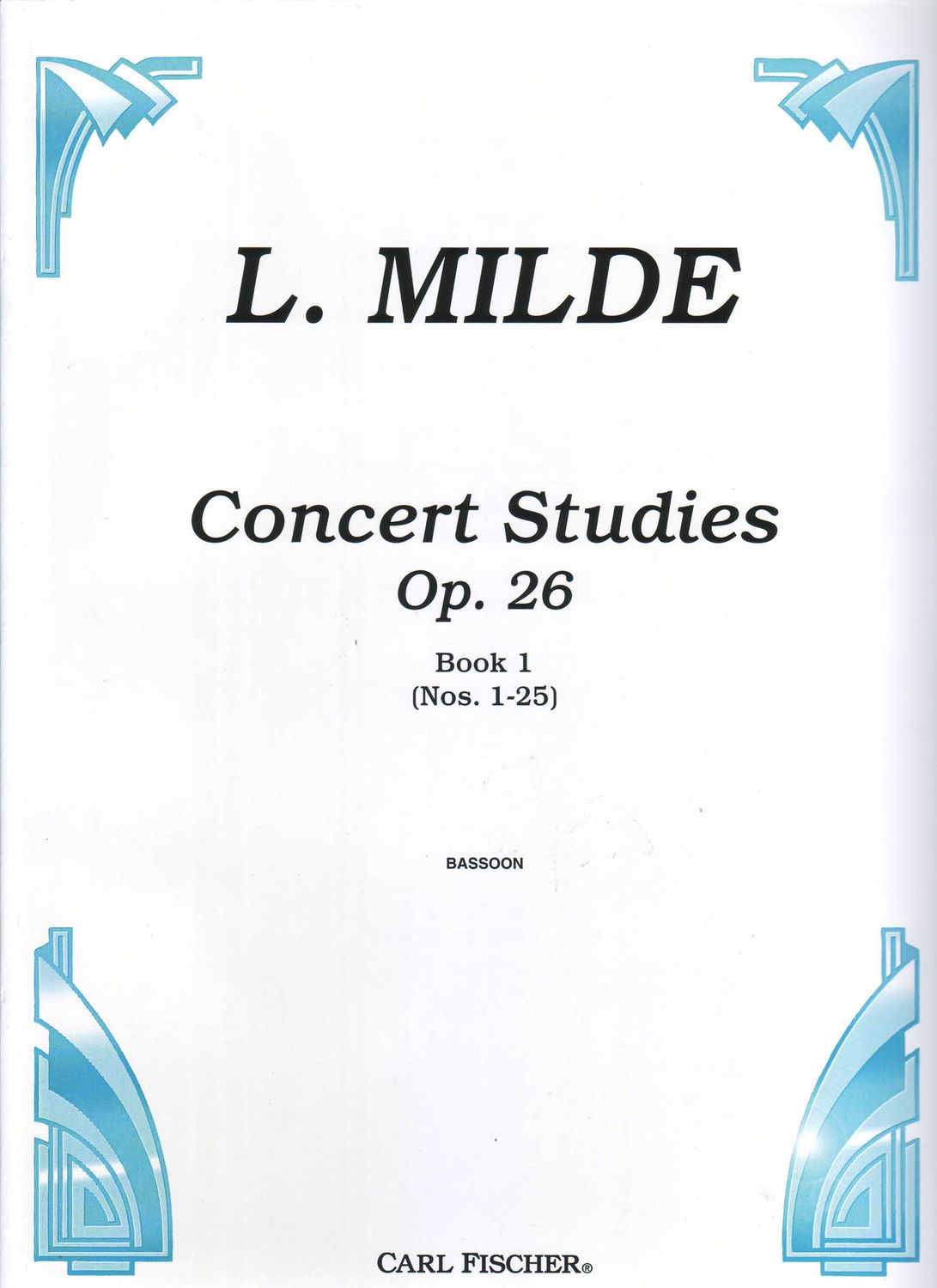 CONCERT STUDIES OP 26 BK 1 NOS 1 - 25 BSN - MILDE