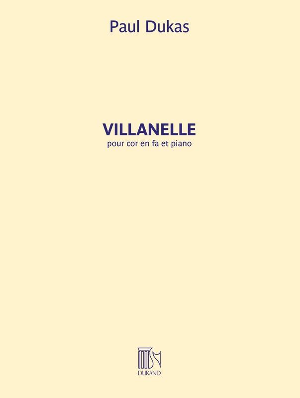 DUKAS - VILLANELLE FOR FRENCH HORN/PIANO