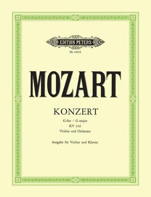 CONCERTO NO 3 G K 216 ED FLESCH VLN/PNO - MOZART