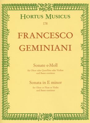 SONATA E MIN OB/PNO - GEMINIANI