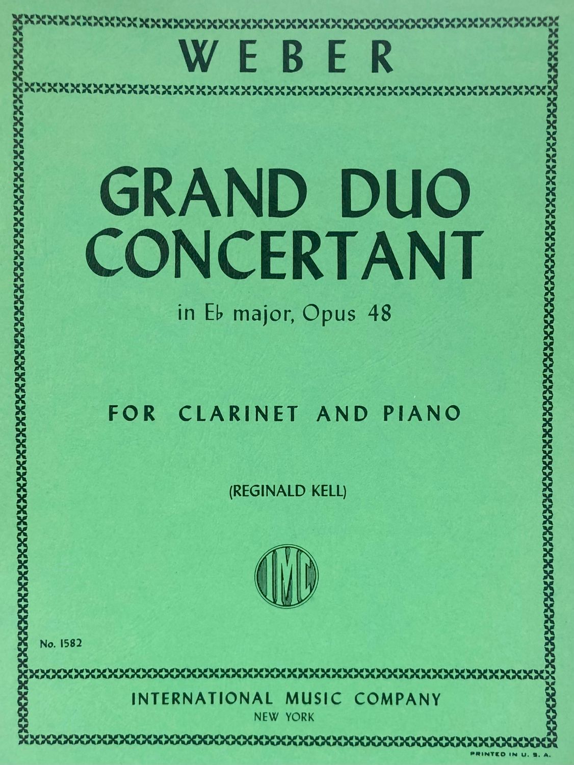 GRAND DUO CONCERTANT OP 48 - WEBER