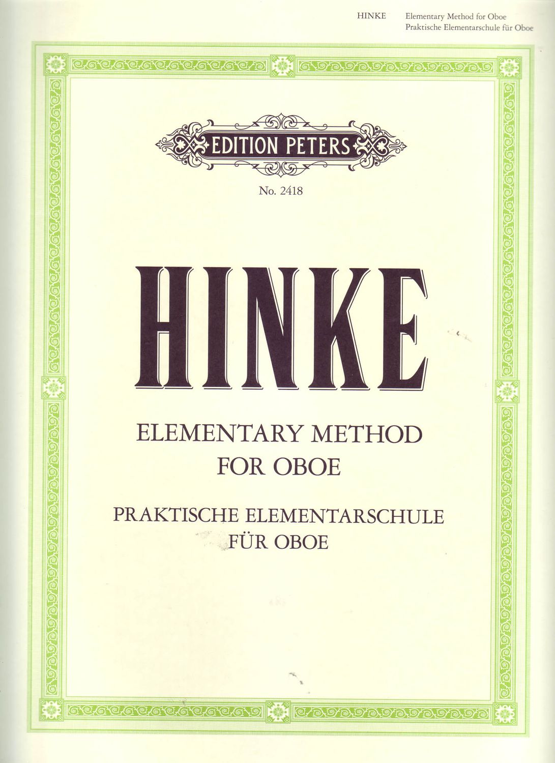 ELEMENTARY METHOD - HINKE