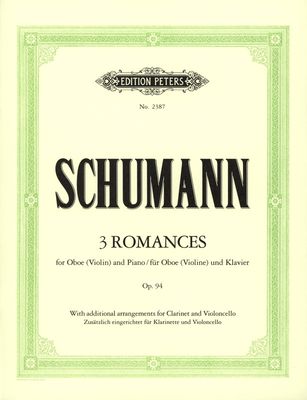 ROMANCES 3 OP 94 OB/PNO - SCHUMANN