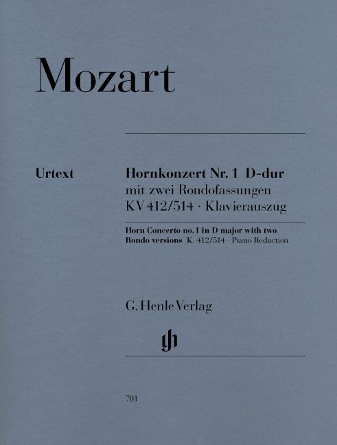 CONCERTO K 412 K 514 D WITH 2 RONDO VERSIONS - MOZART