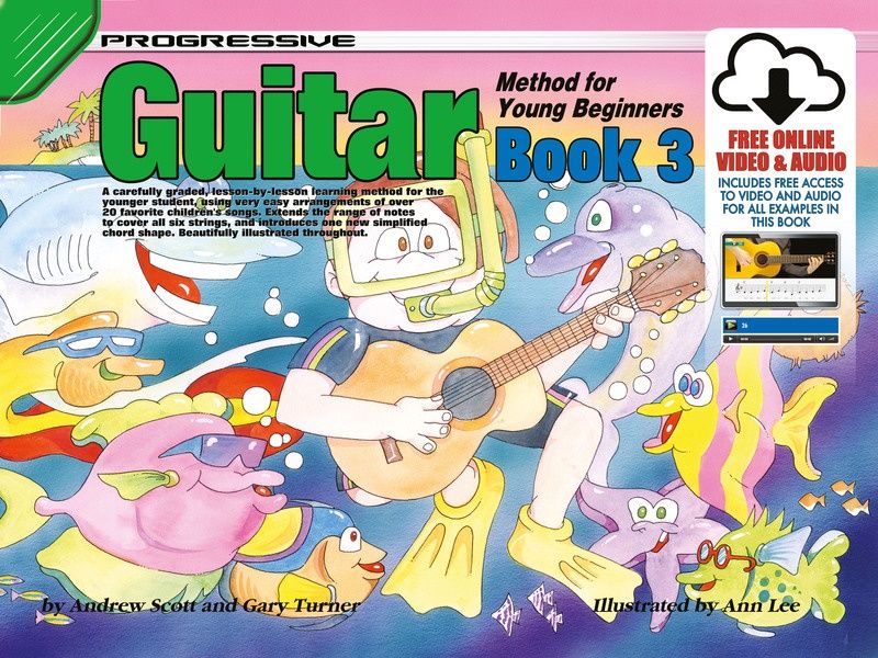 PROGRESSIVE GUITAR METH FOR YOUNG BEGIN BK 3 BK/ - TURNER SCOTT